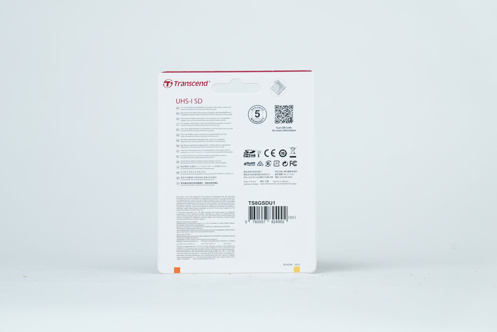 Transcend 8GB SD Card (UNOPENED)