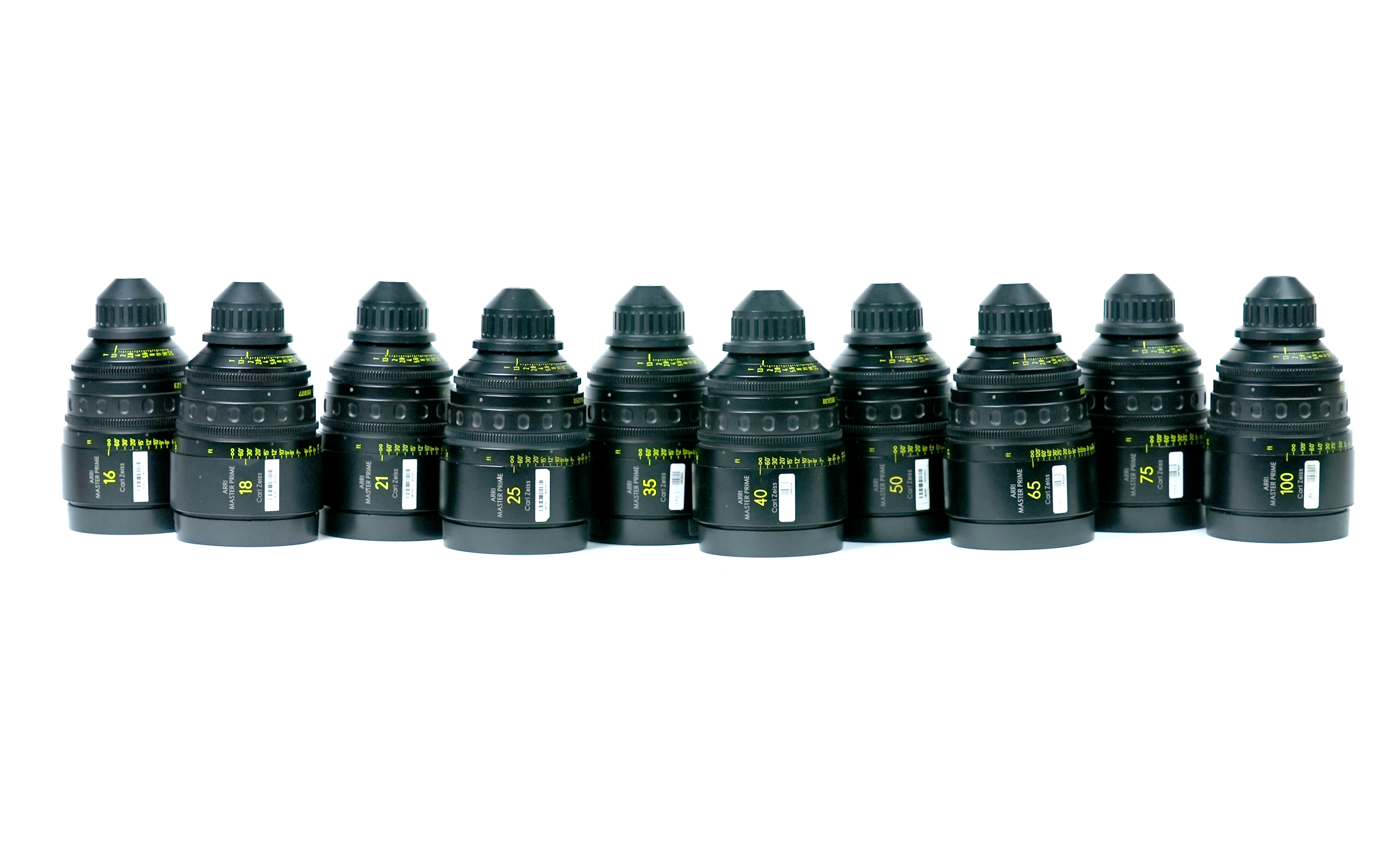 ARRI Zeiss Master Primes - Set of 10